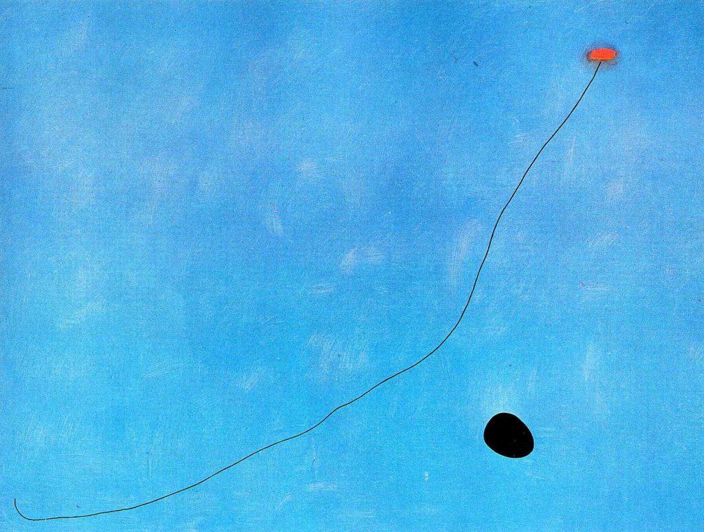 Joan Miró (1893-1983). Blu III, 1961, olio su tela cm 270 × 355